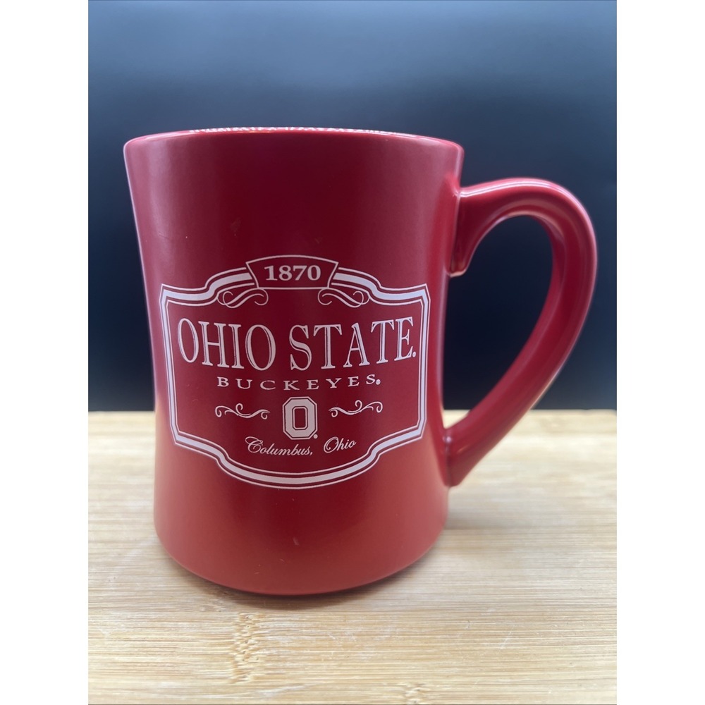 Ohio State Buckeyes Mug Unique 16oz Red NCAA Football Logo Brands Ceramic